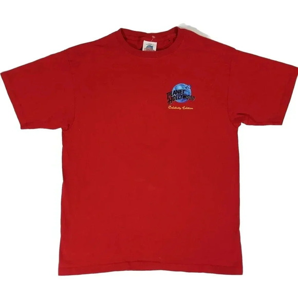 Planet Hollywood Celebrity Edition 1991 Sylvester Stallone Red T-Shirt Men's L - Picture 3 of 9